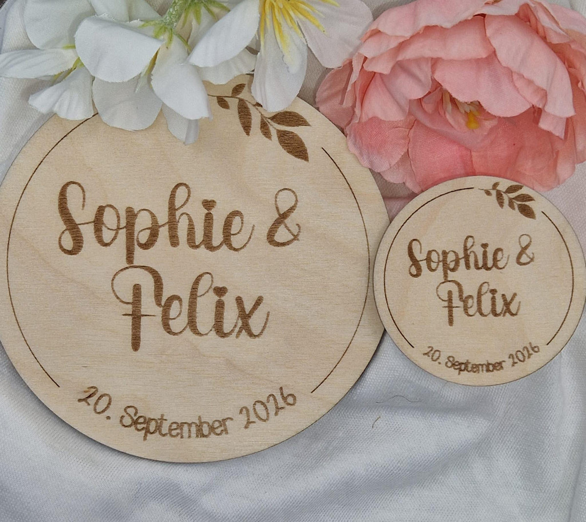 Graviertes Holzschild personalisiert – Produktansicht 1