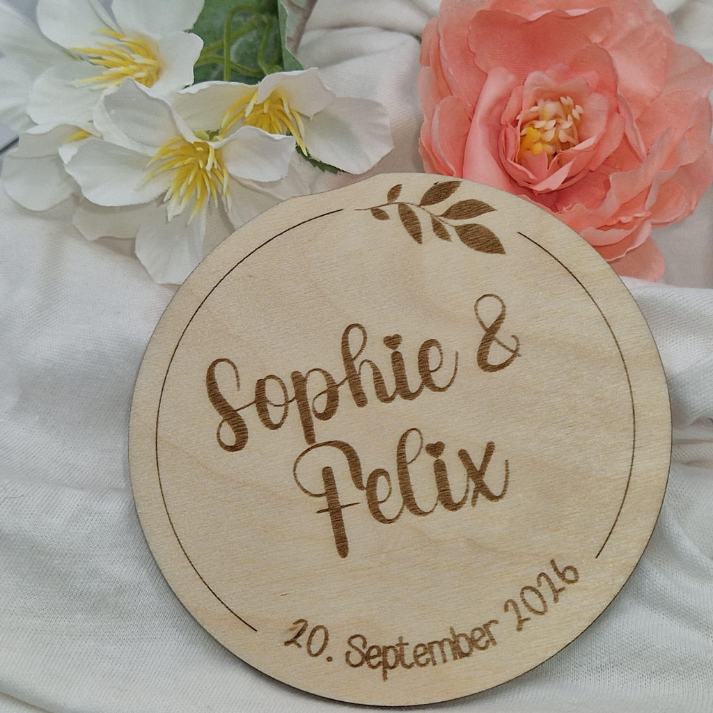 Graviertes Holzschild personalisiert – Produktansicht 5