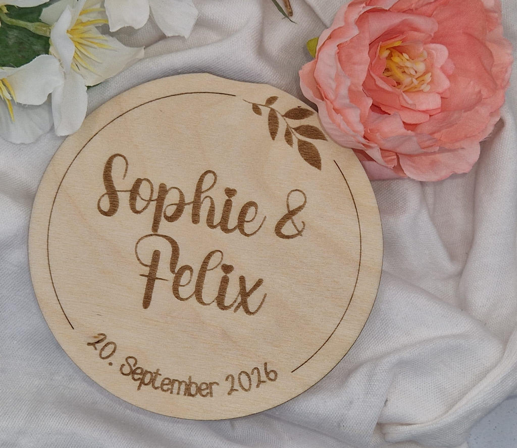 Graviertes Holzschild personalisiert – Produktansicht 6