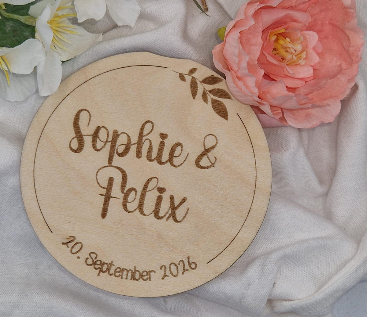Graviertes Holzschild personalisiert – Produktansicht 6