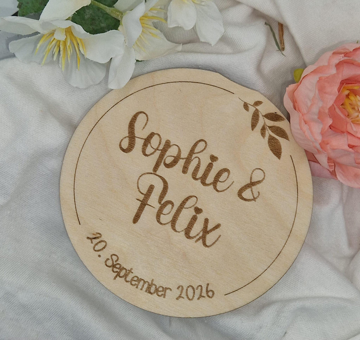 Graviertes Holzschild personalisiert – Produktansicht 7