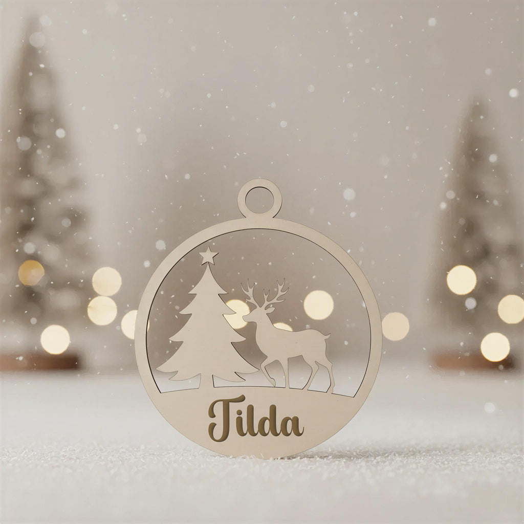Weihnachtskugel personalisiert mit Gravur – Produktansicht 2