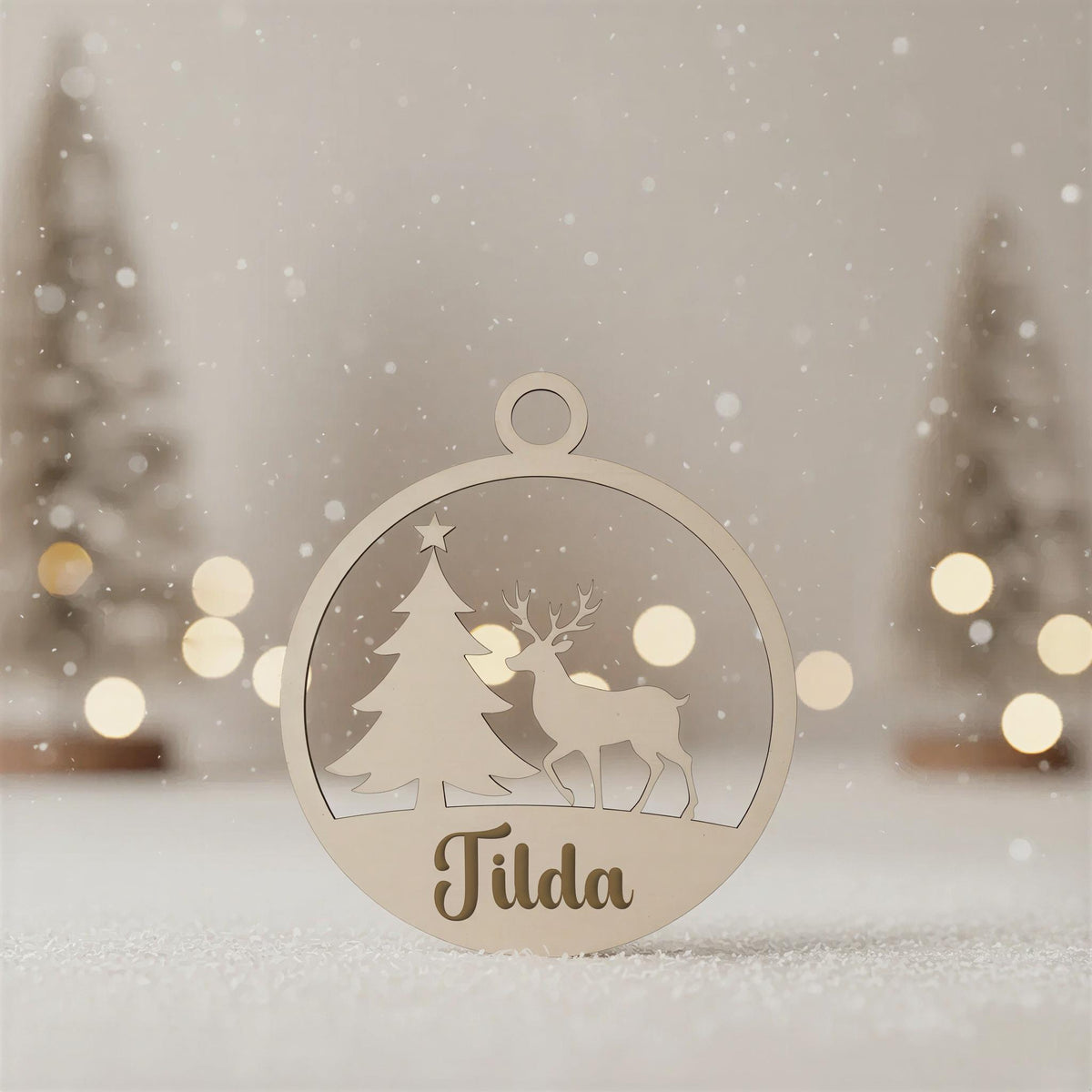 Weihnachtskugel personalisiert mit Gravur – Produktansicht 2