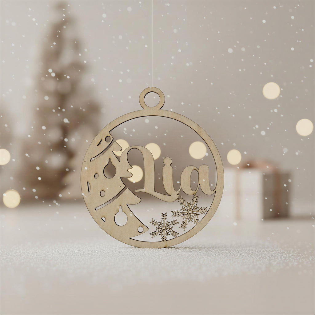 Weihnachtskugel personalisiert mit Gravur – Produktansicht 3