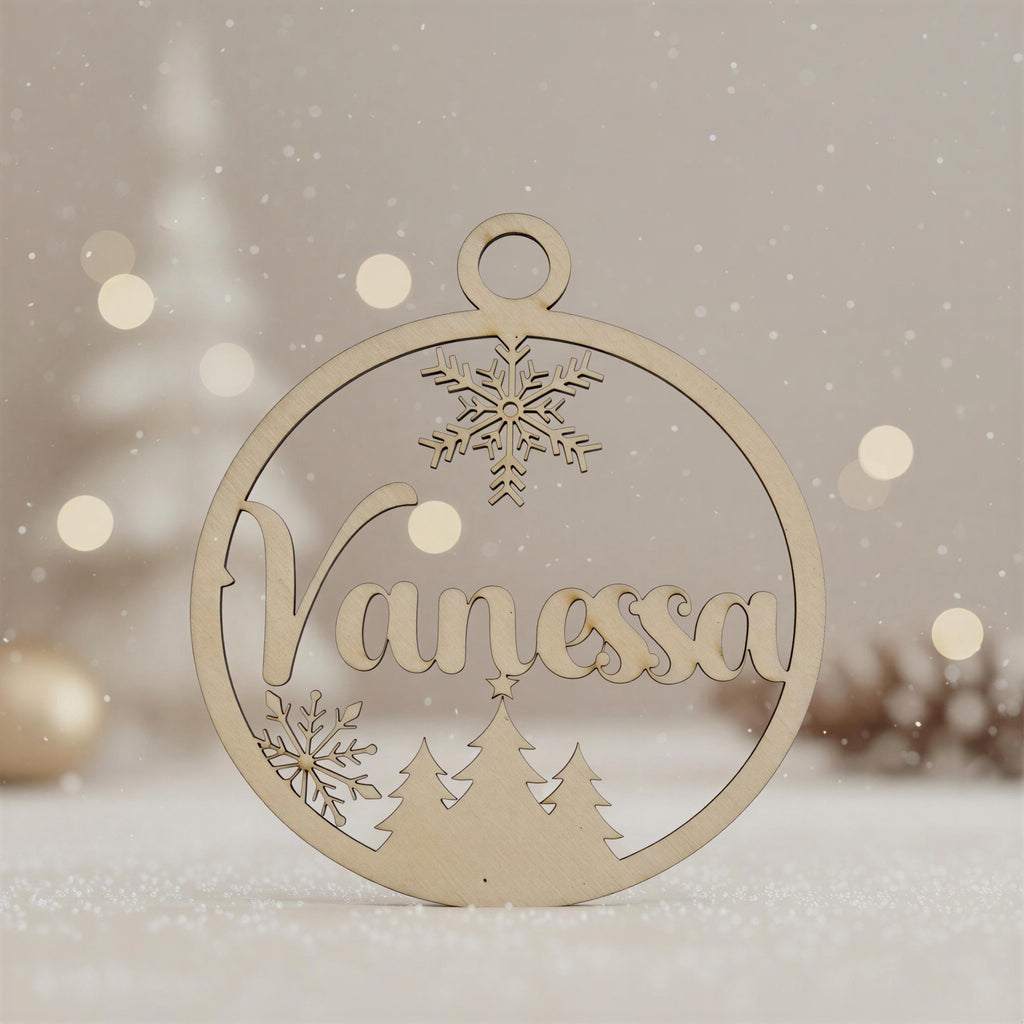 Weihnachtskugel personalisiert mit Gravur – Produktansicht 4