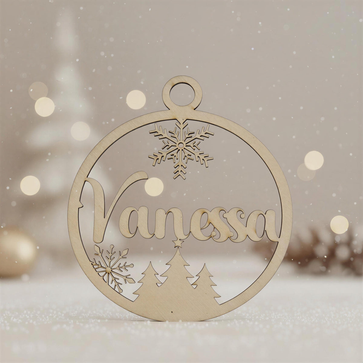 Weihnachtskugel personalisiert mit Gravur – Produktansicht 4