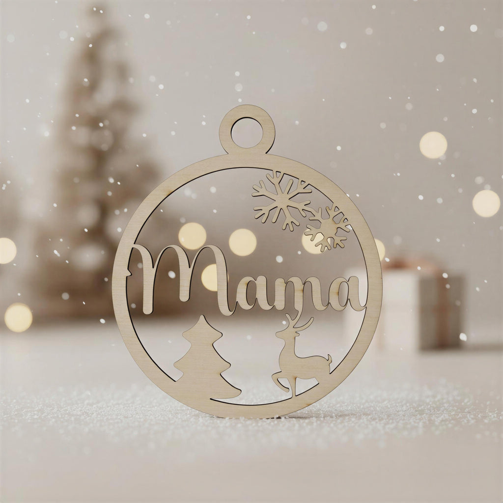 Weihnachtskugel personalisiert mit Gravur – Produktansicht 5