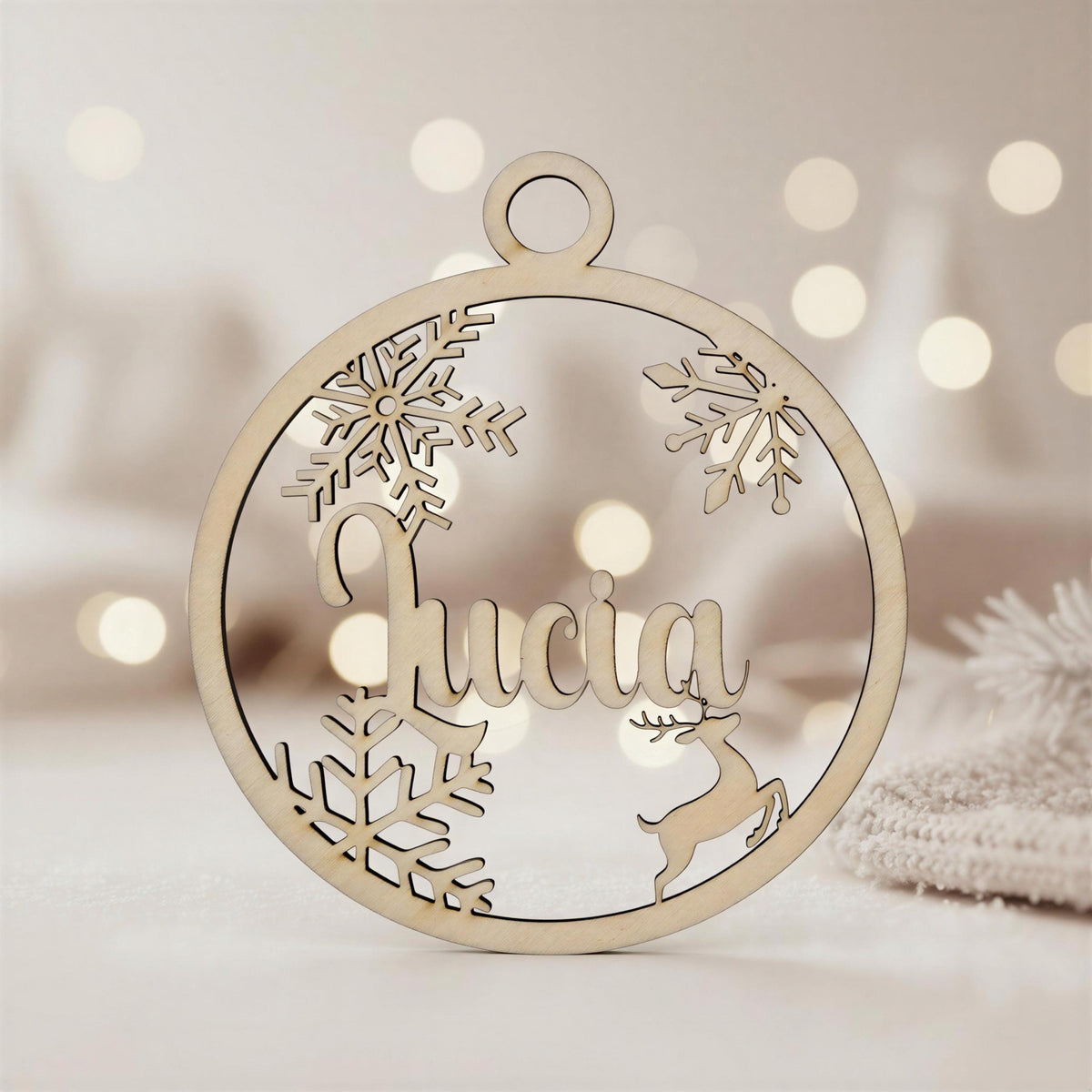 Weihnachtskugel personalisiert mit Gravur – Produktansicht 7